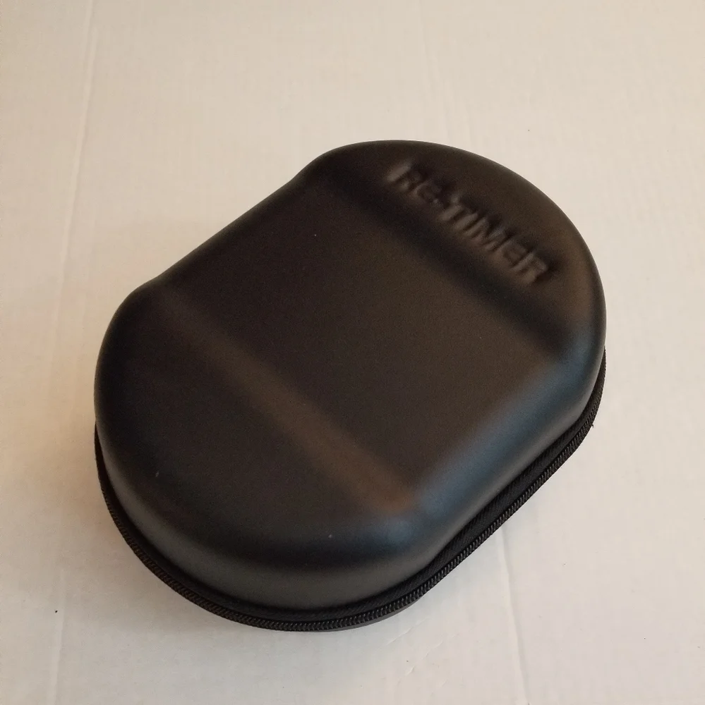 White Re-timer Glasses Black Case Portable Light
